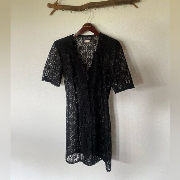 RARE Vintage black lace dress - Picture 2 of 5